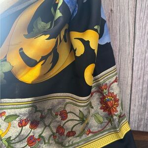 Loewe Black Silk Scarf with Subtle Sheen